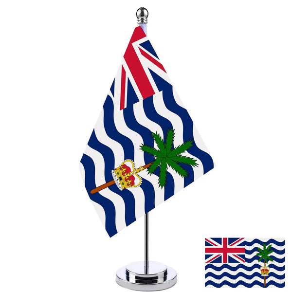 Indian Ocean Territory Desk Flag - Small Office Table Flag