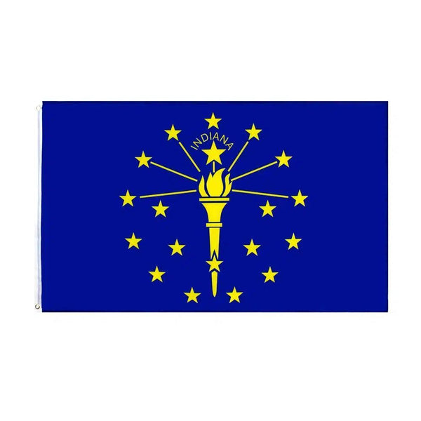 Indiana State Flag - 90x150cm(3x5ft) - 60x90cm(2x3ft)