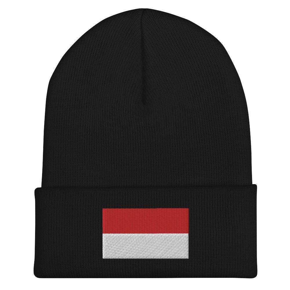 Indonesia Flag Beanie - Embroidered Winter Hat