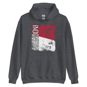 Indonesia Flag - Distressed Flag Hoodie