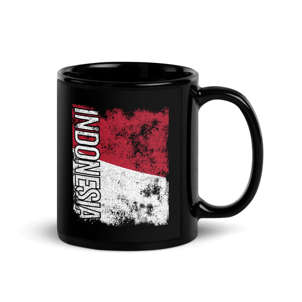 Indonesia Flag - Distressed Flag Mug