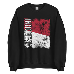 Indonesia Flag - Distressed Flag Sweatshirt