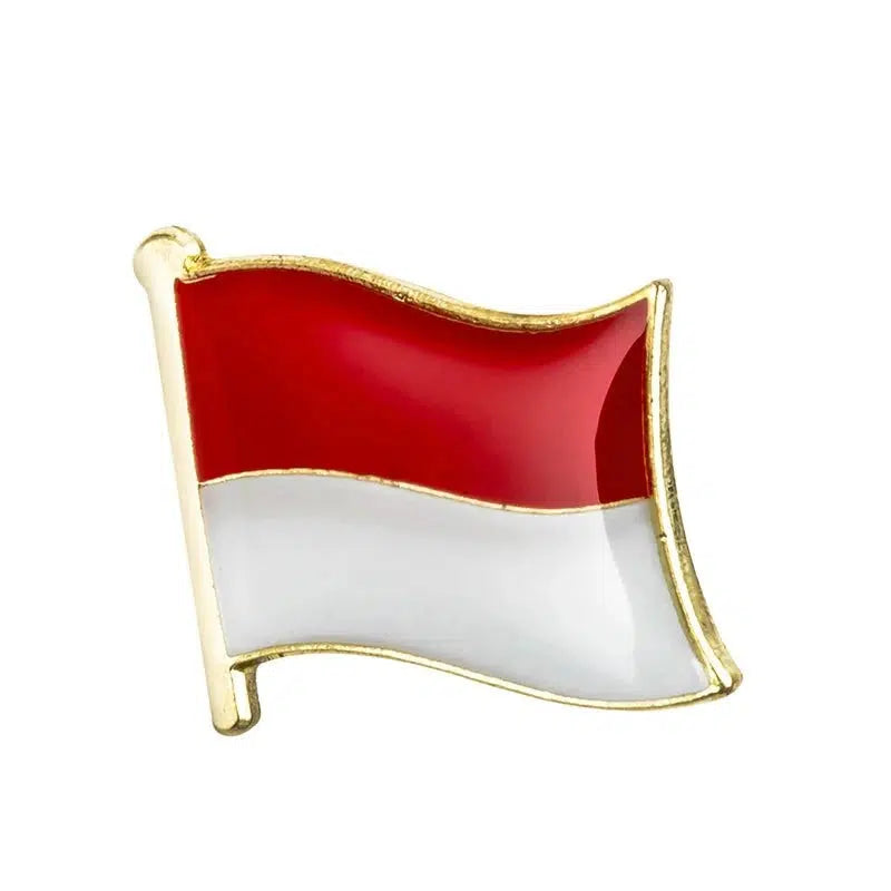 Indonesia Flag Lapel Pin - Enamel Pin Flag