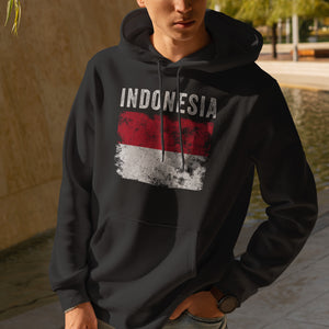 Indonesia Flag Vintage - Indonesian Flag Hoodie