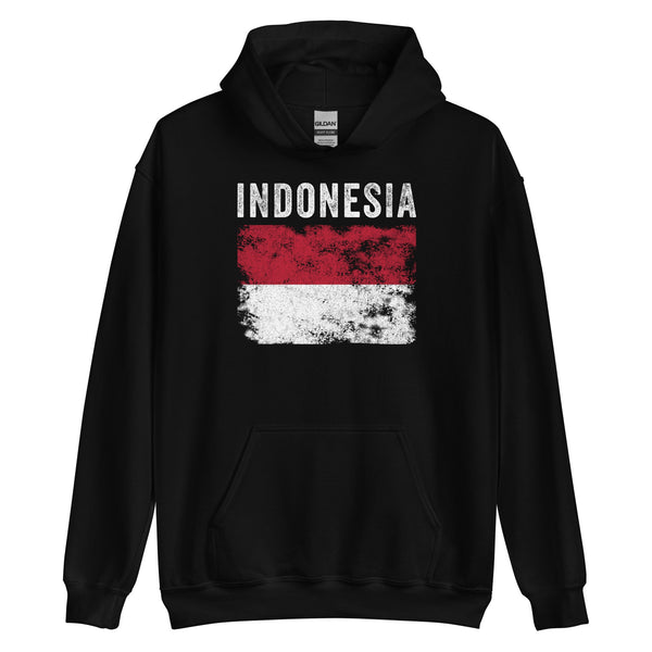 Indonesia Flag Vintage - Indonesian Flag Hoodie