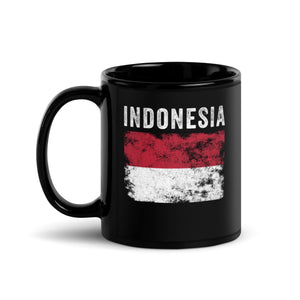 Indonesia Flag Vintage - Indonesian Flag Mug