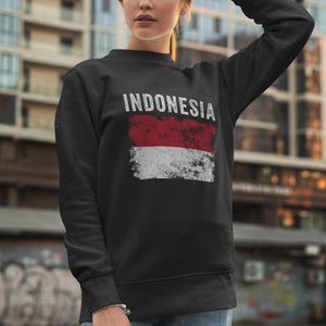 Indonesia Flag Vintage - Indonesian Flag Sweatshirt