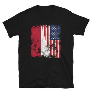 Indonesia USA Flag - Half American T-Shirt