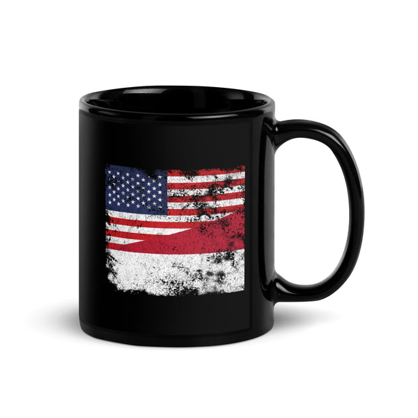 Indonesia USA Flag Mug