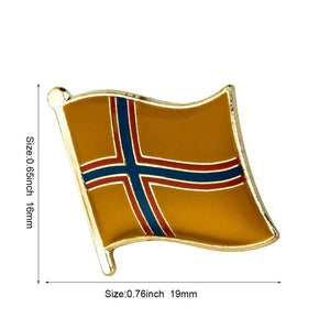 Ingria Flag Lapel Pin - Enamel Pin Flag