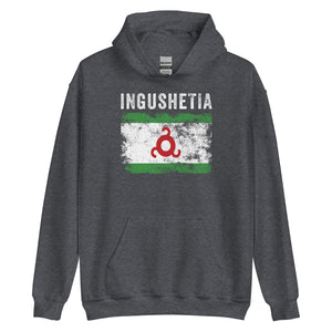 Ingushetia Flag Distressed - Ingush Flag Hoodie