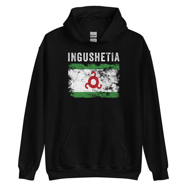 Ingushetia Flag Distressed - Ingush Flag Hoodie