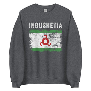 Ingushetia Flag Distressed - Ingush Flag Sweatshirt