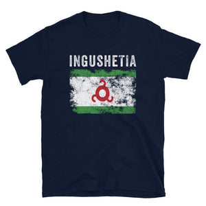 Ingushetia Flag Distressed - Ingush Flag T-Shirt