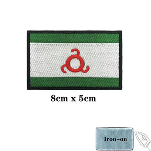 Ingushetia Flag Patch - Iron On/Hook & Loop Patch