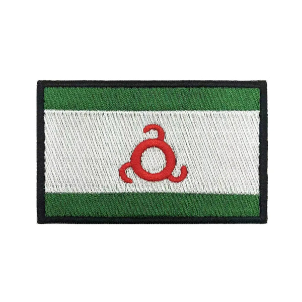 Ingushetia Flag Patch - Iron On/Hook & Loop Patch