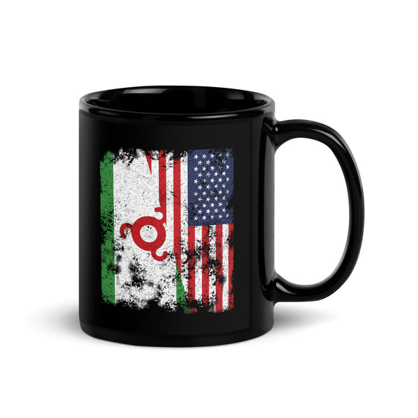 Ingushetia USA Flag - Half American Mug