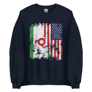 Ingushetia USA Flag - Half American Sweatshirt