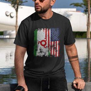 Ingushetia USA Flag - Half American T-Shirt