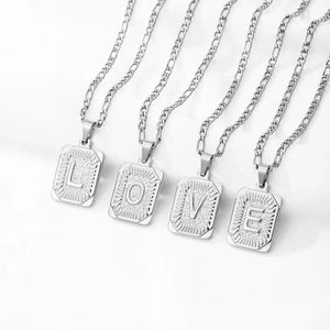 Initial Letter Pendant - A-Z Alphabet Name Necklace Collection