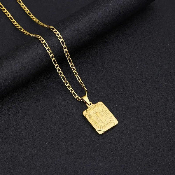 Initial Letter Pendant - A-Z Alphabet Necklace Collection