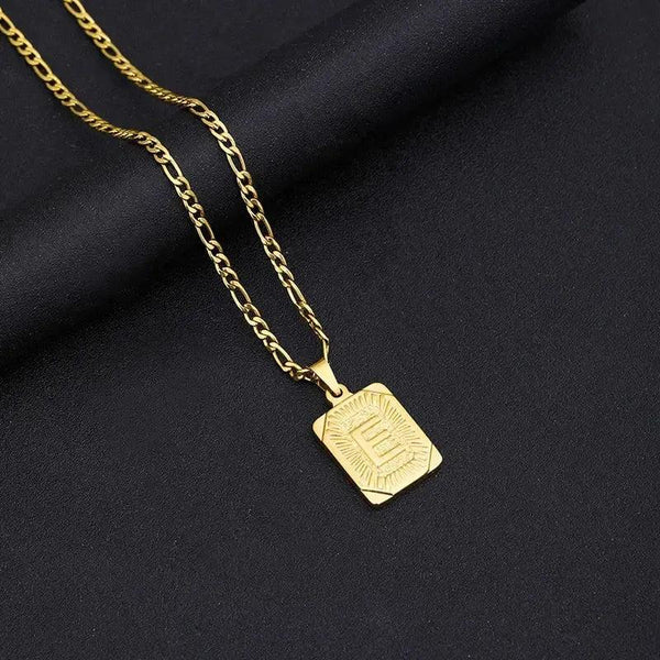 Initial Letter Pendant - A-Z Alphabet Necklace Collection