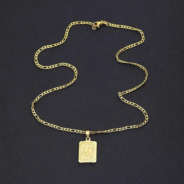 Initial Letter Pendant - A-Z Alphabet Necklace Collection