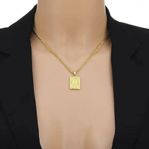 Initial Letter Pendant - A-Z Alphabet Necklace Collection