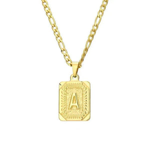 Initial Letter Pendant - A-Z Alphabet Necklace Collection
