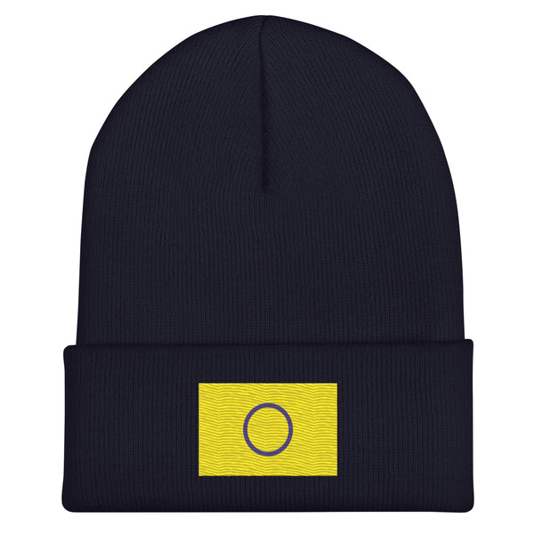 Intersex Flag Beanie - Embroidered LGBT+ Winter Hat