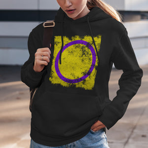 Intersex Flag - Distressed LGBT+ Hoodie