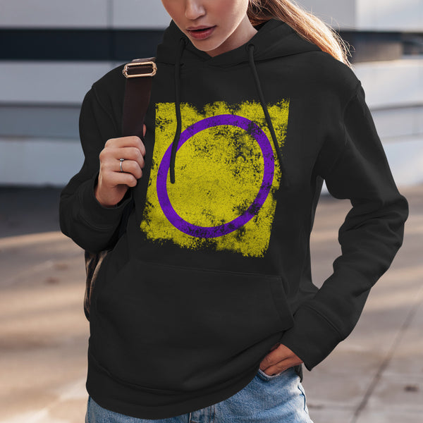 Intersex Flag - Distressed LGBT+ Hoodie