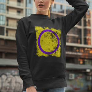 Intersex Flag - Distressed LGBT+ Sweatshirt