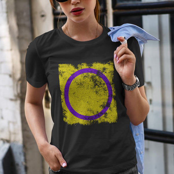 Intersex Flag - Distressed LGBT+ T-Shirt