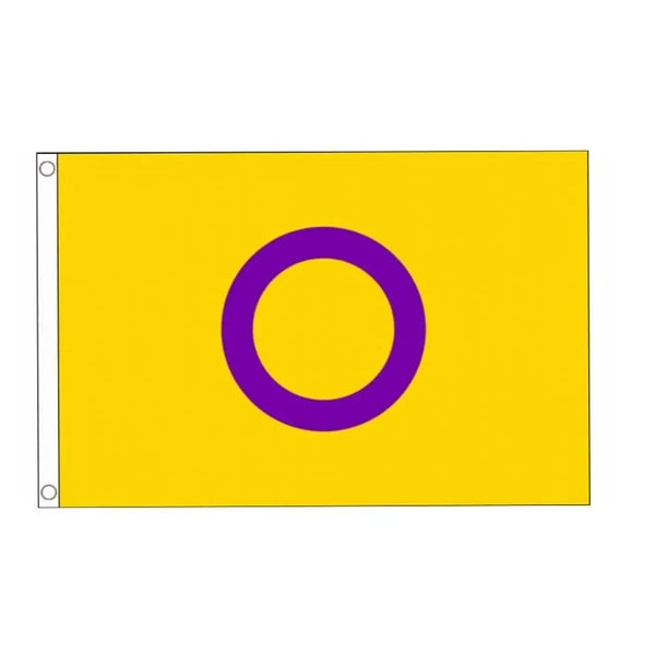Intersex Pride Flag - 90x150cm(3x5ft) - 60x90cm(2x3ft) - LGBTQ+
