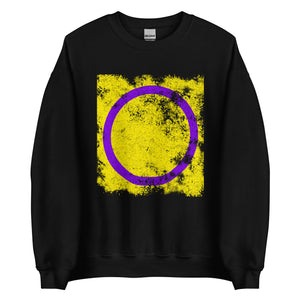 Intersex Flag - Distressed LGBT+ Sweatshirt