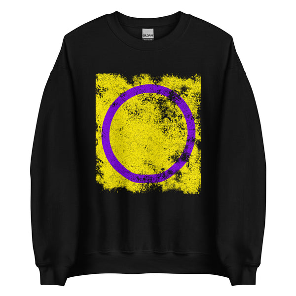 Intersex Flag - Distressed LGBT+ Sweatshirt