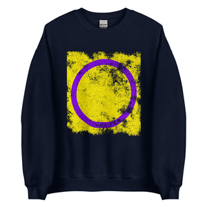 Intersex Flag - Distressed LGBT+ Sweatshirt