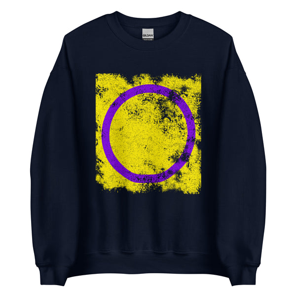 Intersex Flag - Distressed LGBT+ Sweatshirt