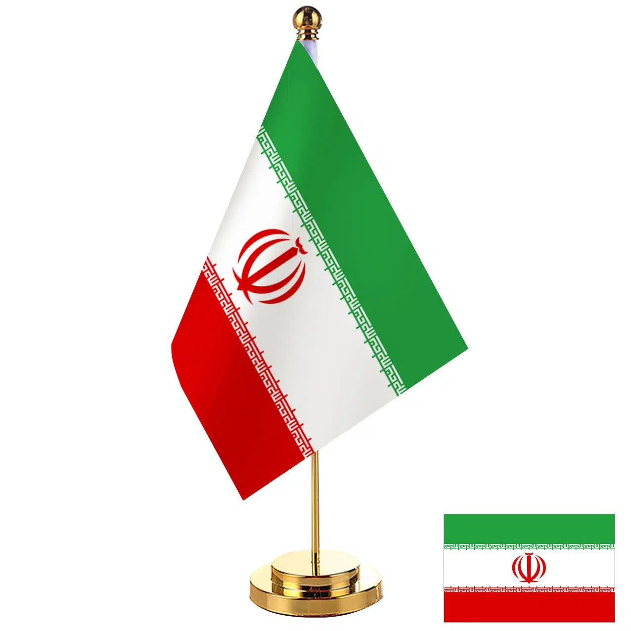 Iran Desk Flag - Small Office Table Flag