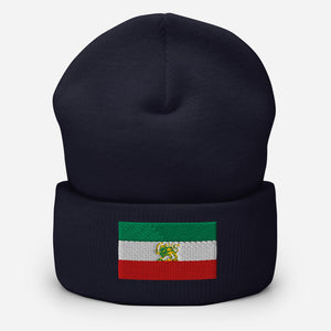 Iran Flag Beanie - Embroidered Winter Hat
