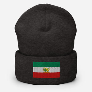 Iran Flag Beanie - Embroidered Winter Hat