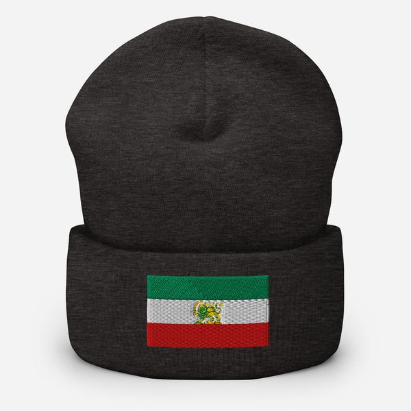 Iran Flag Beanie - Embroidered Winter Hat