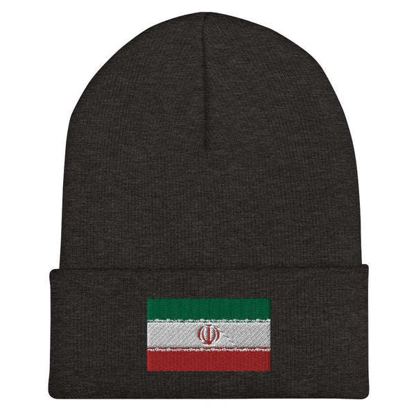 Iran Flag Beanie - Embroidered Winter Hat