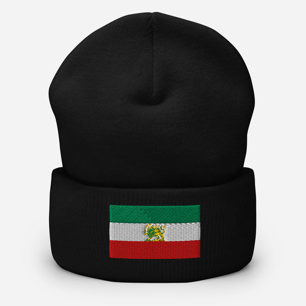 Iran Flag Beanie - Embroidered Winter Hat
