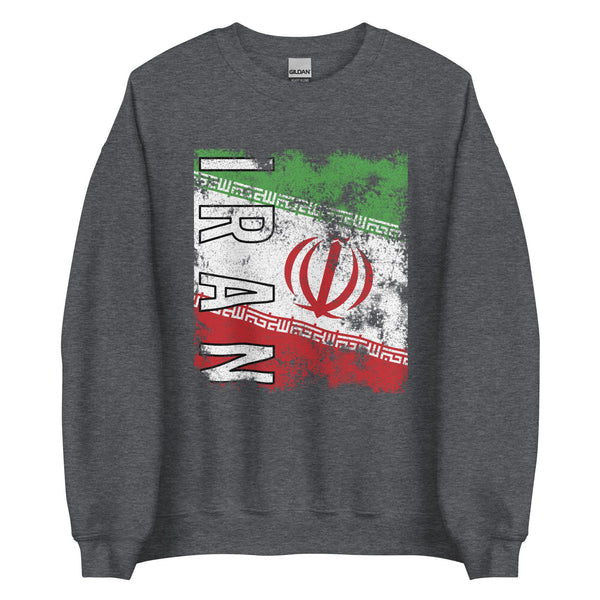 Iran Flag - Distressed Flag Sweatshirt