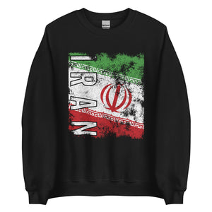 Iran Flag - Distressed Flag Sweatshirt