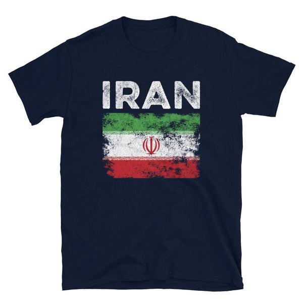 Iran Flag Distressed - Iranian Flag T-Shirt