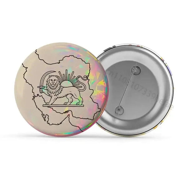 Iran Flag Lapel Pin Collection - Button Pin Flag