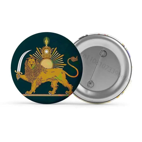 Iran Flag Lapel Pin Collection - Button Pin Flag
